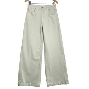 GAP Women's Size 29 / 8 Regular High Rise Stride Cream Denim Jeans